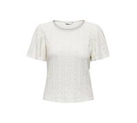 ONLY Onlriverside S/S Flaired Top JRS T-Shirt, Blanc, L Femme