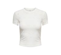 ONLY T-shirt 'ONLSMILLA' blanc cassé, Taille S