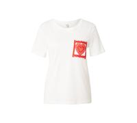 ONLY T-shirt 'ONLUMA' homard / rose clair / rouge foncé / blanc, Taille M