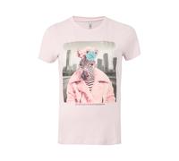 ONLY T-shirt 'ONLVibe' bleu clair / rose / noir, Taille S