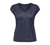 Only T-Shirt ONLVIC S/S Solid Top Noos PTM pour Femme, Bleu soirée, 10, Bleu crépuscule, 38