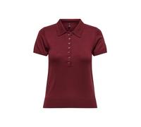 ONLY T-shirt 'ONLY ONLCATHERINE SS POLO NECK EX KNT POLO' bordeaux, Taille S