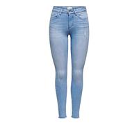 ONLY Tall ONLBLUSH Mid SK AK R REA4347 Tall Noos Jeans, Light Blue Denim, M/36 Women's