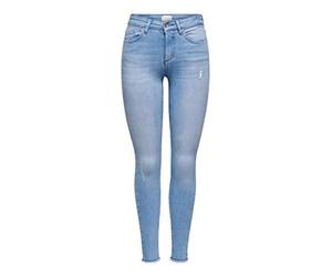 ONLY Tall ONLBLUSH Mid SK AK R REA4347 Tall Noos Jeans, Light Blue Denim, M/36 Women's