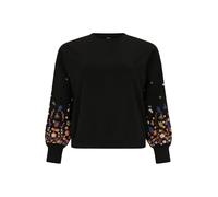 Only Tall Sweat-shirt 'ONLBrooke' indigo / abricot / noir / blanc, Taille XS