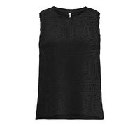 Only Tank Top Onllian Life Lace Débardeur JRS, Noir, M Femmes