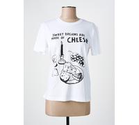 only tee-shirts et débardeurs femme de couleur blanc 36