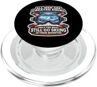 Only The Best Go Ski in Their Seventies Ski Birthday 70 PopSockets PopGrip pour MagSafe