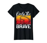 Only The Brave Roller Coaster Buddy Dessous de Verre T-Shirt Graphique avec Valeur, Femme, Noir, S