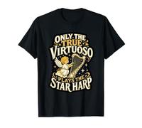 Only The True Virtuoso Joue Star Harp Celestial Music T-Shirt