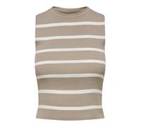 ONLY Tops en tricot 'ONLMAJLI' taupe / blanc cassé, Taille XXXL