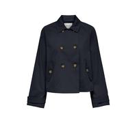 ONLY Trench-coat court pour femme, Bleu nuit, XS