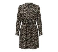 ONLY Onlcory L/S V-Neck Tunic WVN Noos Tunique, Noir (Noir/Gris : cora Graphique), M Femmes