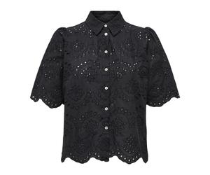Only - Valais S/S Shirt - Femme - Blouses et Chemises - Noir - Taille: 40 FR
