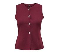 ONLY Vest Onlibi Button SL Gilet CC KNT, Violet Zinfandel, L Femmes
