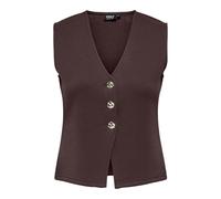 ONLY Vest Onlnaomi S/L Gilet SWT, Chocolat, L Femme