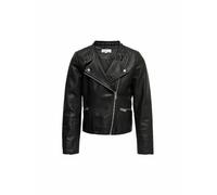 Only Fille KONFREYA Faux Biker OTW Noos Blouson en Simili-Cuir, Noir, 128