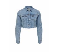 ONLY Veste en jean coupe courte ONLWONDER bleu clair | S