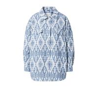 ONLY Veste mi-saison 'LONDON NAVAJO' crème / bleu-gris / bleu clair, Taille XS