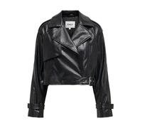 ONLY Faux Leather Jacket Onlkira OTW Veste en Cuir synthétique, Noir, L Femmes