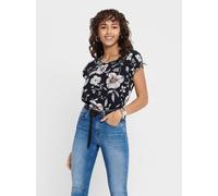 Only Vic All Over Print Short-Sleeve Blouse Ciel nocturne XS (34) Female