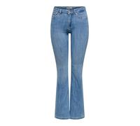 ONLY Waist Onlpower Taille Mid Push Up Flared DNM, Special Bright Blue Denim, S / 30L Femmes