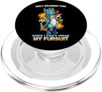 Only Wearing This Since I Can't Wear My Fursuit l Dragon PopSockets PopGrip pour MagSafe