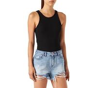 Only Women Denim Jeans Shorts | Short Bermuda Summer Pants | High Waist Destroyed Trousers ONLPACY, Couleurs:Bleu, Taille:S