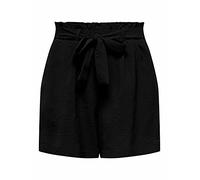 ONLY Onlmette Lavender Paperbag Short Noos W, Noir, XS Femme