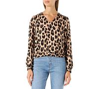 ONLY Women's Onltiana L/S Smock Top WVN Noos Chemisier pour Femme Cloud Dancer/AOP:VIMA Leo, M