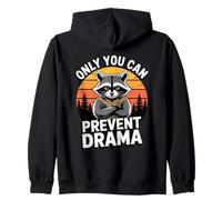 Only You Can Prevent Drama Funny Camping Raccoon Sweat à Capuche