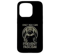 Only You Can Prevent Fascism Fascist Protest Resist Bear Coque pour iPhone 15 Pro