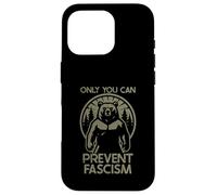 Only You Can Prevent Fascism Fascist Protest Resist Bear Coque pour iPhone 16 Pro