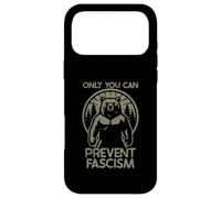 Only You Can Prevent Fascism Fascist Protest Resist Bear Coque pour iPhone 17 Pro Max