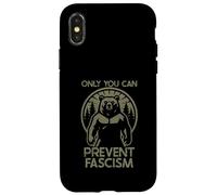Only You Can Prevent Fascism Fascist Protest Resist Bear Coque pour iPhone X/XS