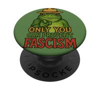 Only You Can Prevent Fascism Frog Illustration Grenouilles PopSockets PopGrip Adhésif