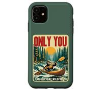 Only You Can Prevent Wildfires Smokey Bear Kayak Paddling Coque pour iPhone 11