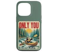 Only You Can Prevent Wildfires Smokey Bear Kayak Paddling Coque pour iPhone 13 Pro