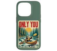 Only You Can Prevent Wildfires Smokey Bear Kayak Paddling Coque pour iPhone 14 Pro