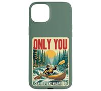 Only You Can Prevent Wildfires Smokey Bear Kayak Paddling Coque pour iPhone 15 Plus
