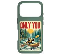 Only You Can Prevent Wildfires Smokey Bear Kayak Paddling Coque pour iPhone 17 Pro