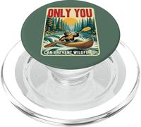 Only You Can Prevent Wildfires Smokey Bear Kayak Paddling PopSockets PopGrip pour MagSafe