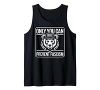Only You Can Resist Prevent Fascism Bear Militantisme Débardeur