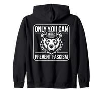 Only You Can Resist Prevent Fascism Bear Militantisme Sweat à Capuche