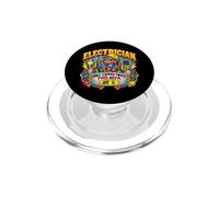 Only Zapped Twice This Week Humour drôle d'électricien PopSockets PopGrip pour MagSafe