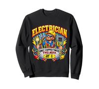 Only Zapped Twice This Week Humour drôle d'électricien Sweatshirt