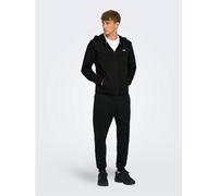 Only Zip Hoodie Noir Petit Male