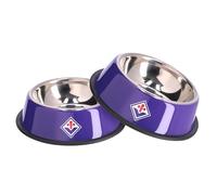 Only4fan 2 18 cm pour Chiens et Chats ACF Fiorentina, Ensemble de Bols Unisexe Adulte, Violet, Unique