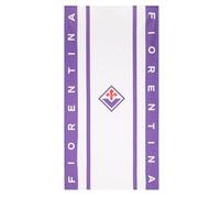 Only4fan S.r.l. ACF Fiorentina Serviette de Plage 70 x 140 cm en Microfibre, Produit Officiel, Blanc
