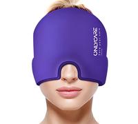 ONLYCARE Masque Migraine, Bonnet Migraine Soulagement sans Odeur, Masque de Poche de Glace en Gel à 360°, les Sinus, le Stress, les Maux de Tête Frontaux